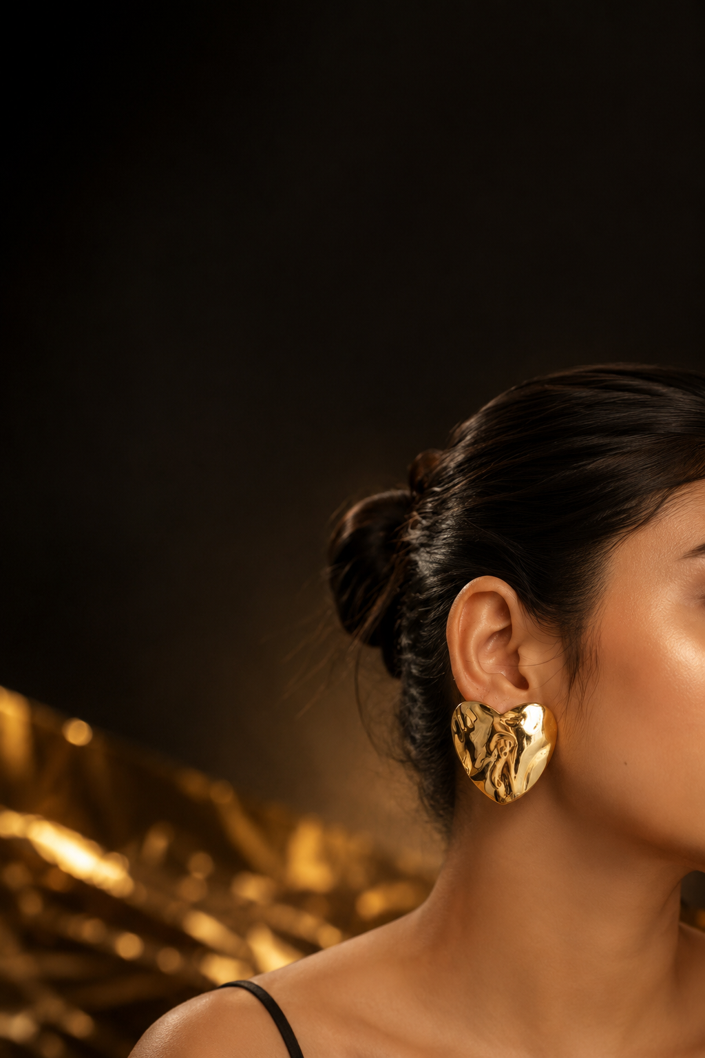 Golden Heart Studs ❤️✨